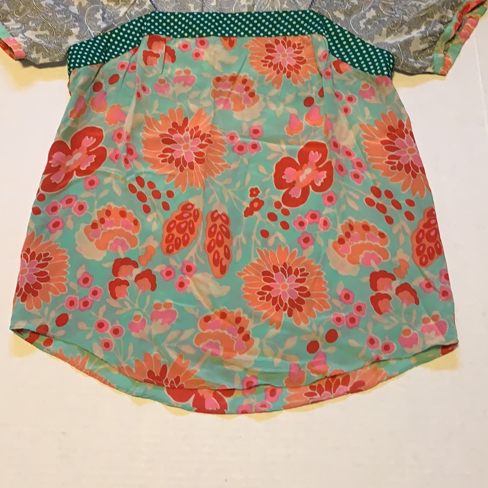 Anthropologie Fei Multicoloured Floral Boho Blouse - Women’s Size Small - Picture 5 of 9